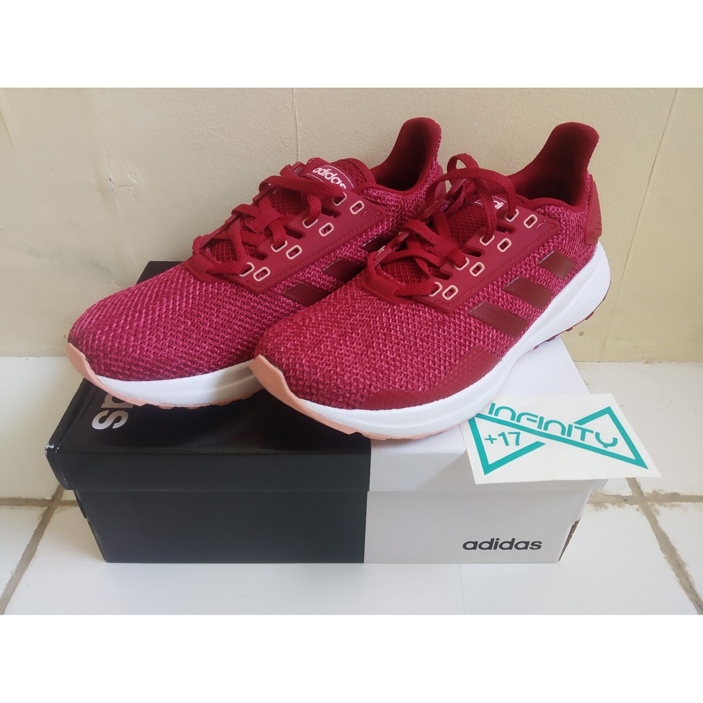 Adidas Original Duramo 9 Maroon Women - Sepatu Running Adidas Wanita