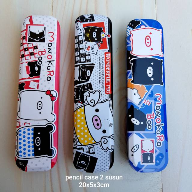 SALE! KOTAK TEMPAT PENSIL / PENCIL CASE KALENG 2 SUSUN