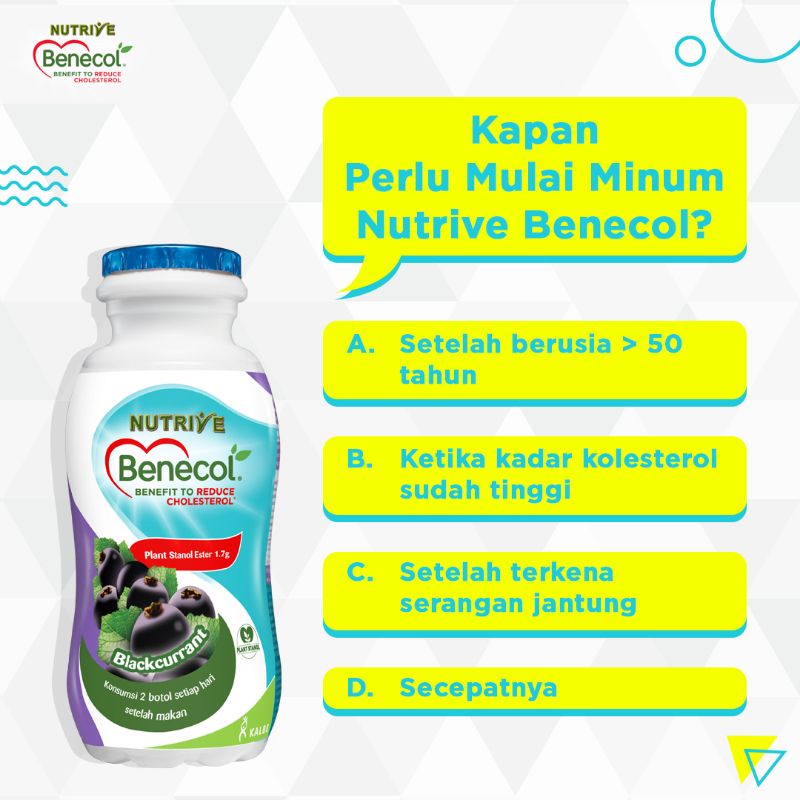 NUTRIVE BENECOL - MINUMAN MENURUNKAN KOLESTEROL - BUANG LEMAK JAHAT