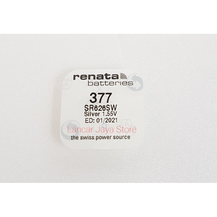 Baterai Jam Tangan Renata 377 - SR626SW Original Battery