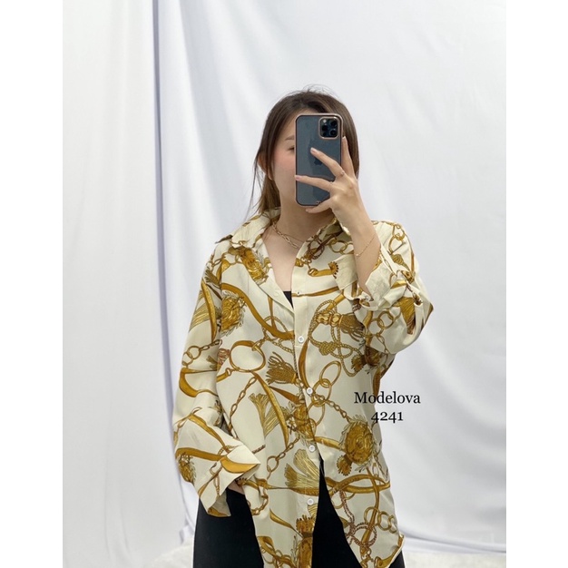 MDLV ~ 4241 LUXE OVERSIZE WOMEN SHIRT WOMEN PREMIUM SHIRT KEMEJA PREMIUM WANITA KEMEJA IMPORT KEMEJA BIG SIZE CEWEK FASHION IMPORT WANITA