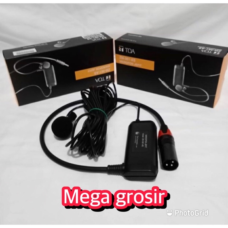 mic jepit toa original jack canon xlr male