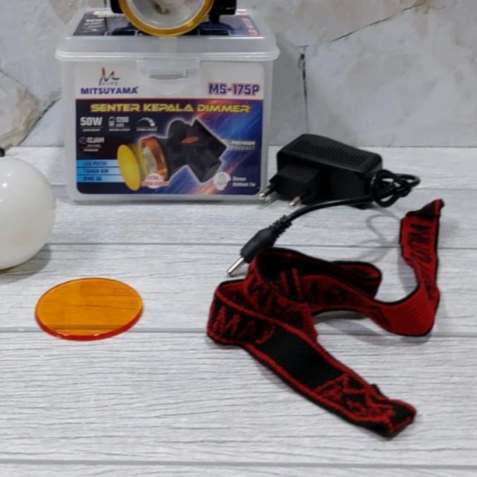 Senter Kepala LED Putih 50 Watt Dimmer MITSUYAMA MS - 175P