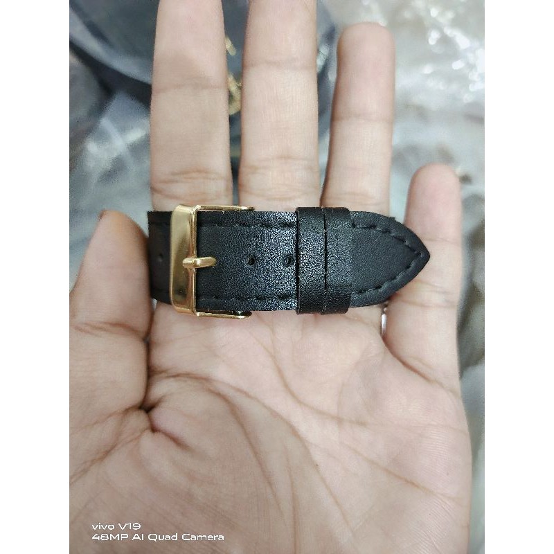 gelang sabuk kulit jaitan / kulit jeruk 2cm