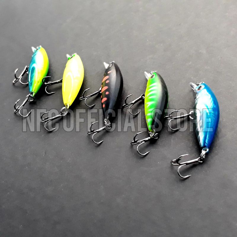 Lure Micro / Mini Minnow 4cm / 2,5 gram Sinking Replika Gomoku Jaminan ACTION dengan warna KILLER