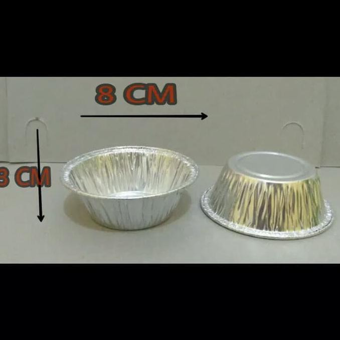 CUP ALUMINIUM FOIL BULAT KECIL/WADAH ALUMINIUM FOIL BULAT KECIL