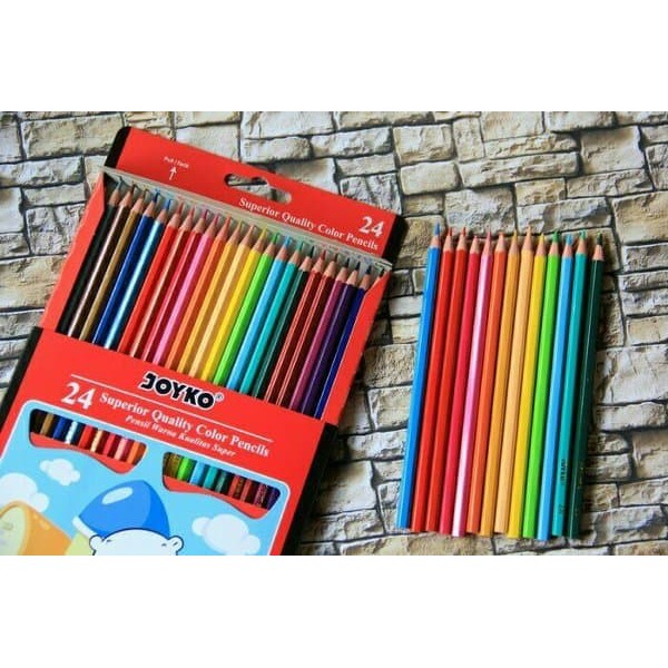 

Pensil warna Joyko 24 warna panjang