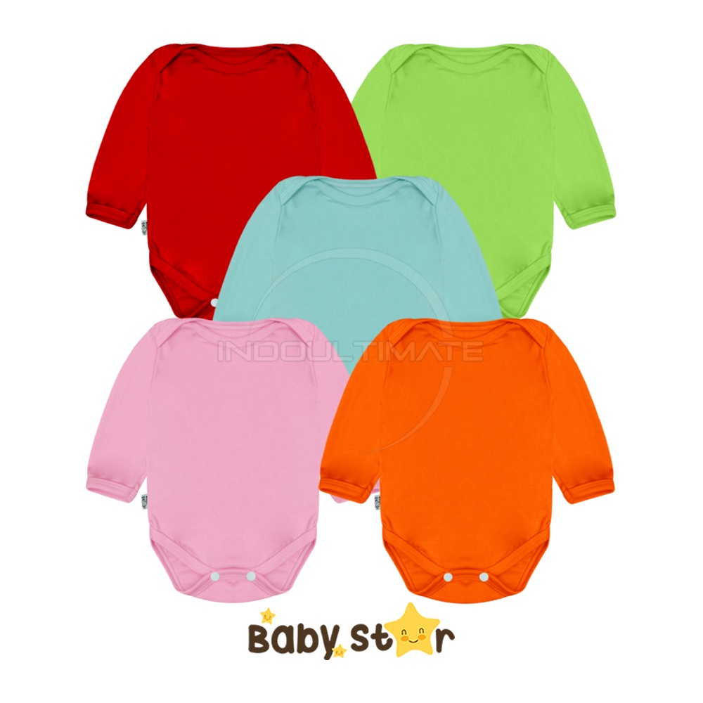 BABY STAR Jumper Bayi Lengan Panjang Jumpsuit Bayi Baju Bayi Pakaian Bayi Jumper bayi Jumsuit bayi Baju Tidur Bayi Laki Laki Perempuan Newborn BCS-179