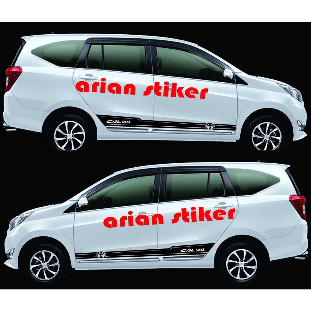 Stiker Sticker List Calya Stiker Striping Mobil Toyota Calya Stiker Mobil Toyota Calya Terbaru