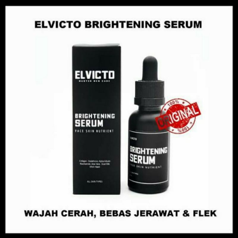 Elvicto SkinCare Brightening Serum Pembersih Wajah Pria BPOM