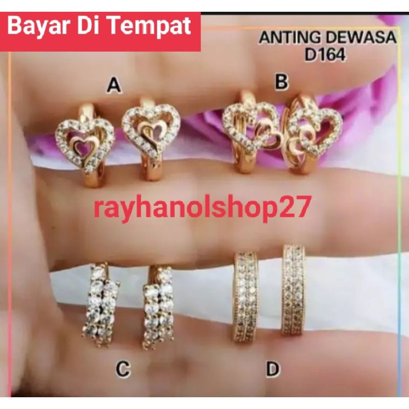 ANTING XUPING JEPIT FHASION WANITA LAPIS EMAS