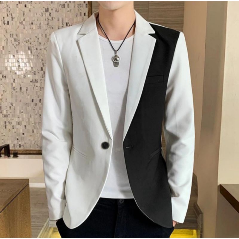 A295 Blazer Pria, Jas Pria Slimfit, Blazer Slimfit Pria, Jas Slimfit, Jas 2 Warna