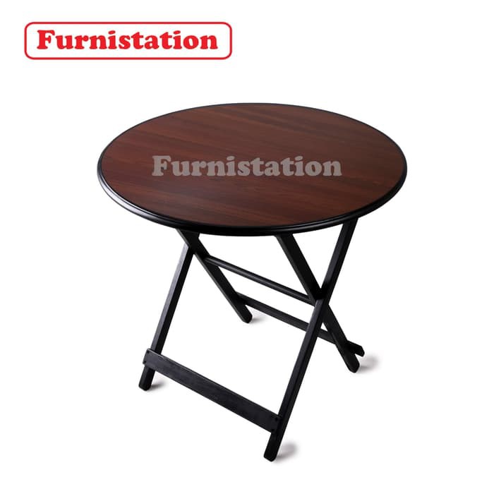 Meja Lipat Bundar  Meja Lipat Kayu Bulat  Meja Makan Lipat Cafe