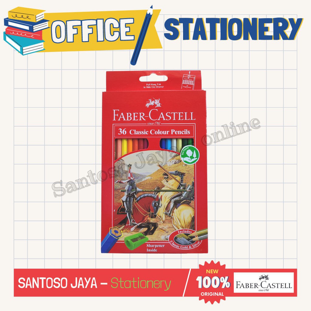 

Pensil Warna FABER CASTELL - 36 Classic Colour Pencils