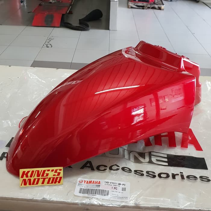 spakbor depan FINO FI, 125 MERAH (1YD) ASLI YAMAHA