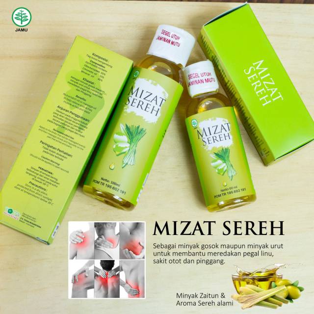 Jual Minyak Urut Gosok Mizat Sereh Meredakan Pegal Linu Sakit Otot Pinggang Sendi Pijit Indonesia Shopee Indonesia