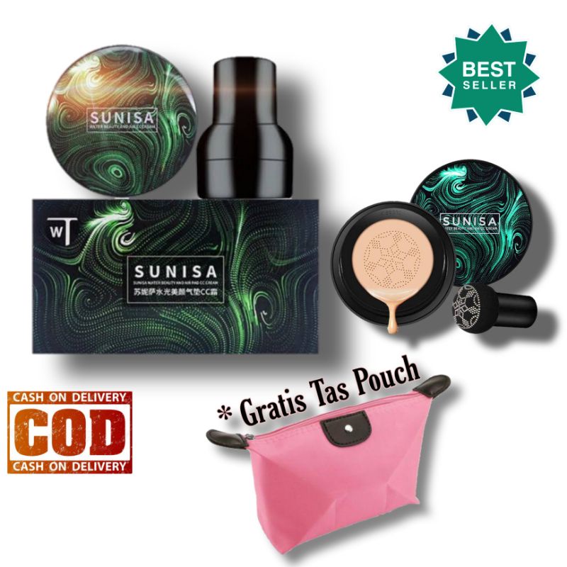 SUNISA Air Cushion BB Cream / Foundation / BB Cushion / Paket Kosmetik