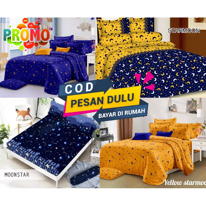 Aneka Sprei Motif Ukuran (No.1) 180x200 cm Single (No.3) 120x200 cm Anti Luntur