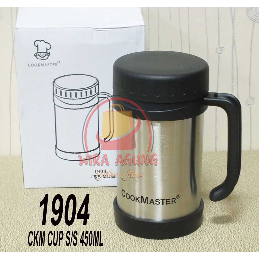 Termos Mug Stainless Steel Gelas Mug TUMBLER KOPI 450ml Cookmaster 1904