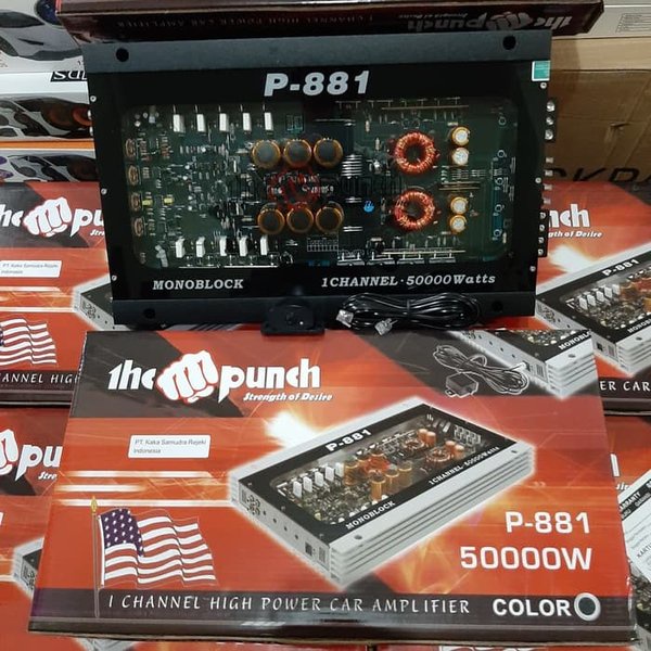 Power MONOBLOCK MURAH KUALITAS ISTIMEWA THE PUNCH P-881 AUDIO MOBIL Murah