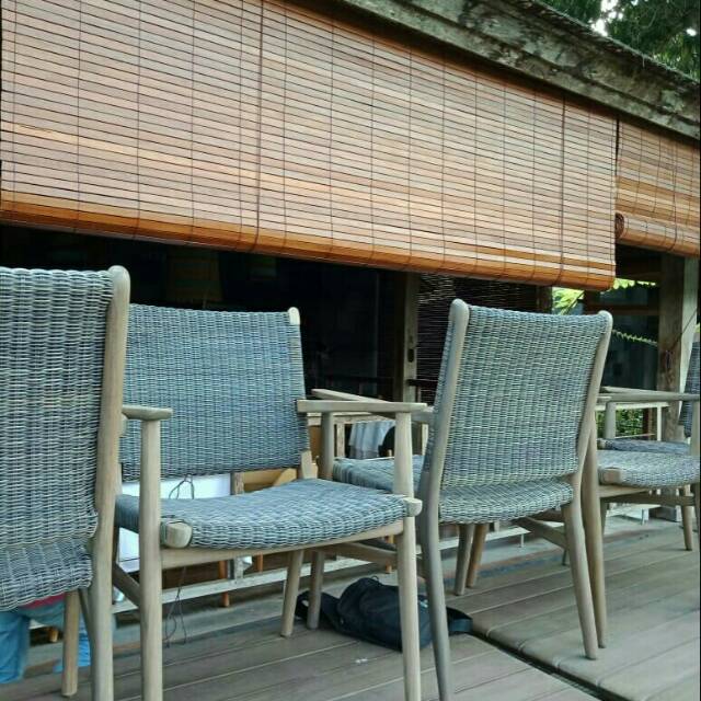 Krei kayu / tirai kayu outdoor / krey kayu L3m x T3m / kerai kayu / kerei / tirai kayu gulung / krey