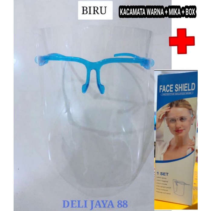 Face shield Nagita / face shield 1 set kacamata + mika / kacamata face shield