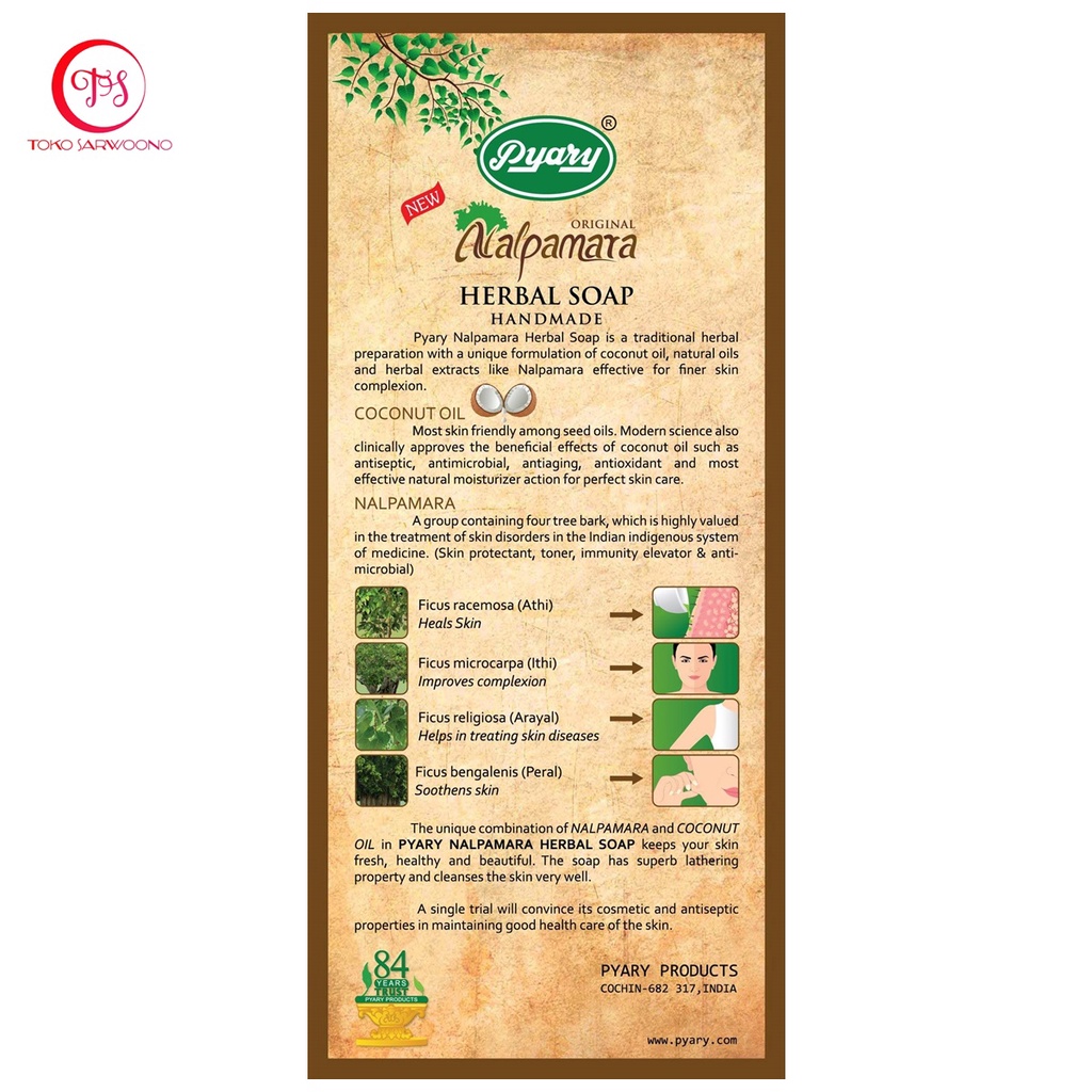 Pyary Nalpamara Herbal Soap - Sabun Arab