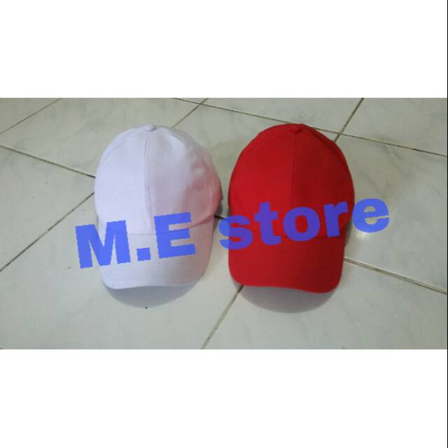 topi polos/topi merah/topi putih/topi baris