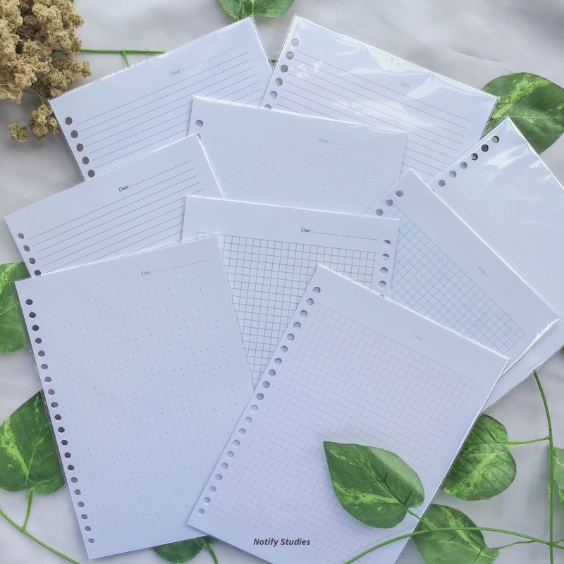 

Notify Loose Leaf Isi Binder Dot/Grid/Polos/Line 80gsm