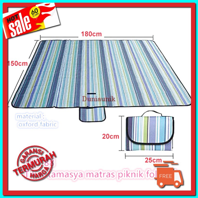 TIKAR LIPAT ALAS PIKNIK TIKAR CAMPING TEMPAT DUDUK 