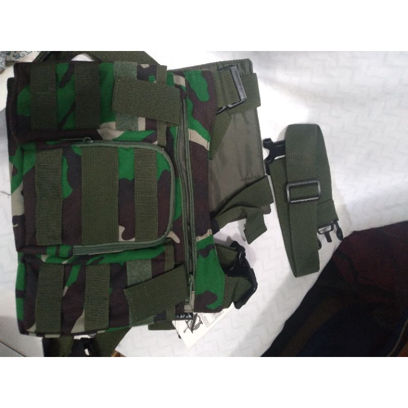 tas dada/chest bag/chest bag army/tas anti angin/tas anti maling/tas dada loreng tni