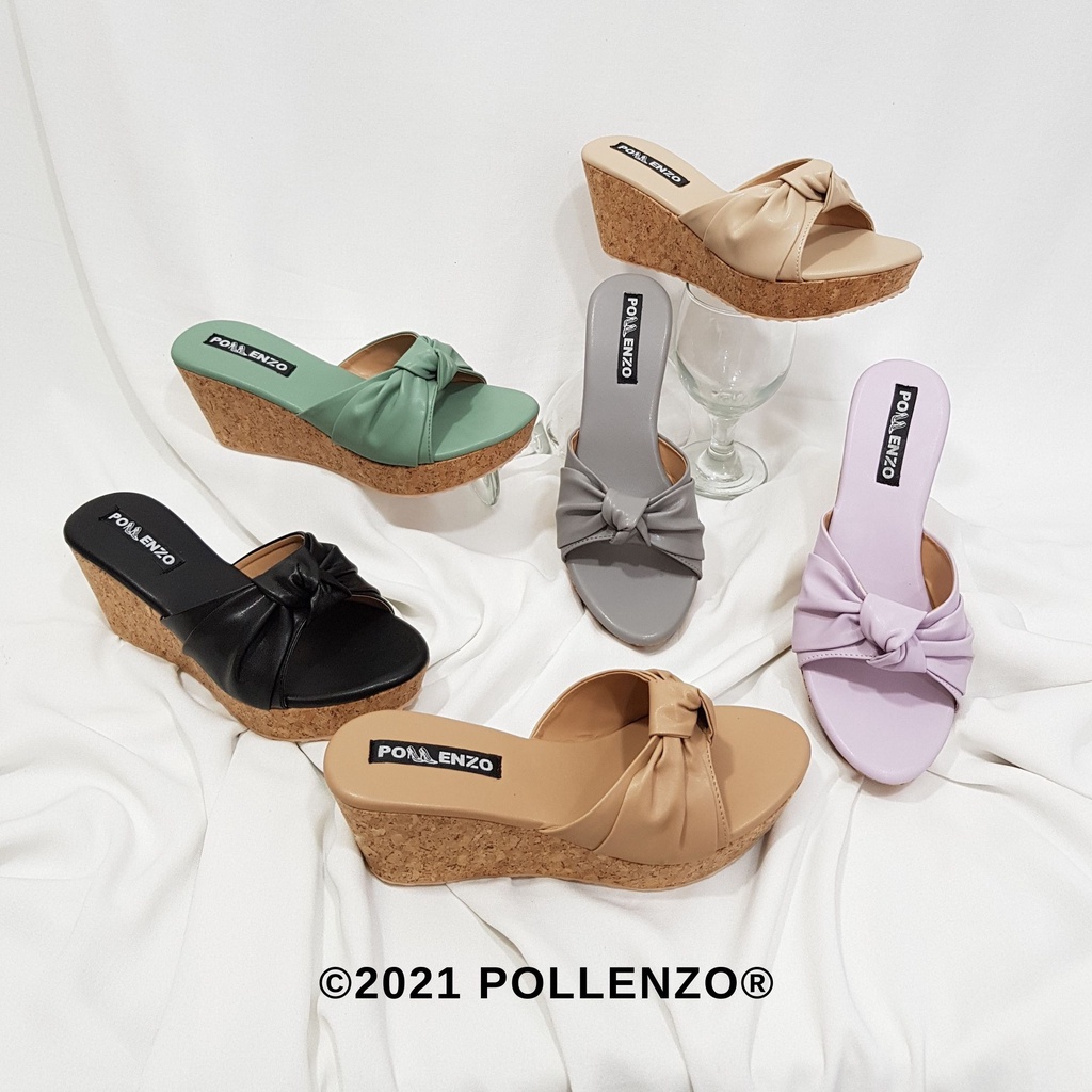 Sandal Wanita Cantik Terbaru Pesta Kekinian Bepergian Empuk I7Q8 Tidak Licin Pita Ootd Kombinasi Pla