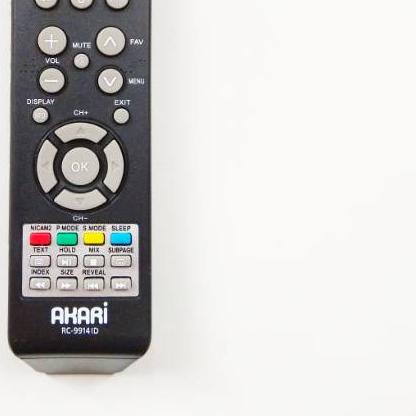 ۩ REMOT / REMOTE TV LCD / LED AKARI RC-9914ID / RC-9914AS ORIGINAL PABRIK / AKARI MAGNETO / KIRANA ►