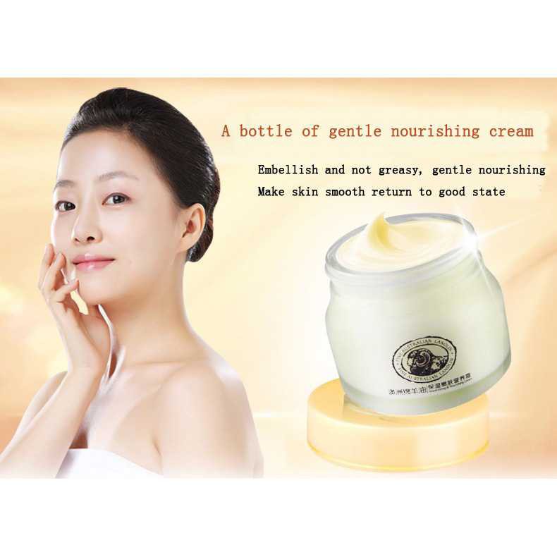 TERLARIS  LAIKOU KRIM WAJAH LANOLIN CREAM SHEEP OIL ANTI AGING 90G 