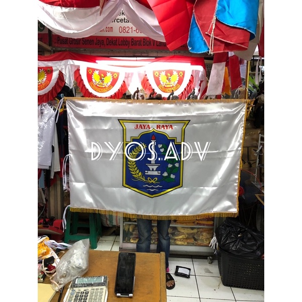 Bendera DKI JAKARTA bolak balik (Bendera Pataka)