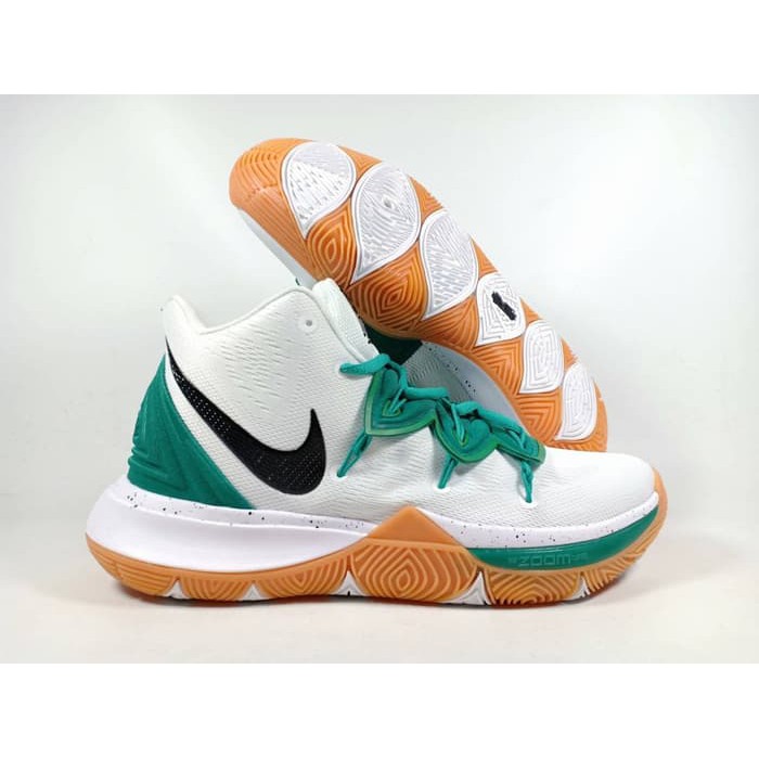 Sepatu Basket Kyrie 5 Celtics White Green