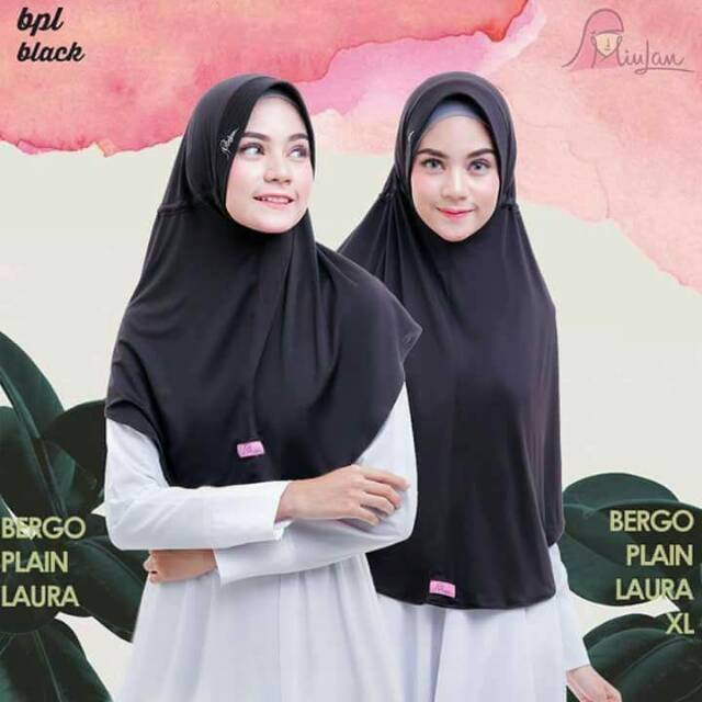 jilbab serut bergo plain laura kerudung miulan termurah best seller-4
