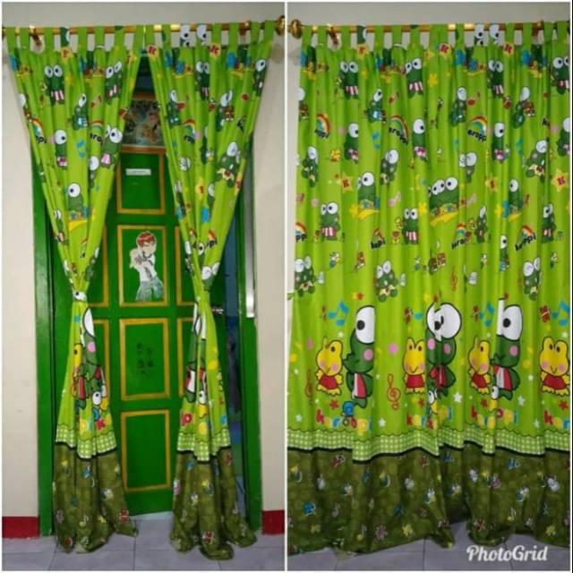 Gorden pintu karakter hordeng korden motif dekorasi rumah tirai depan kamar door
