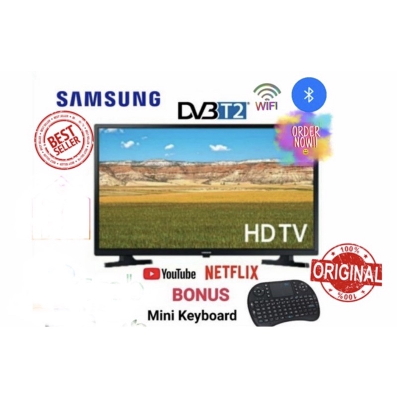 Samsung Smart LED TV 32 inch - 32T4500 TERBARU-TV+MINIKEY