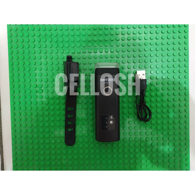 Lampu Sepeda LED USB Rechargeable XPG 350 Lumens - HJ-047