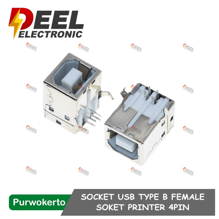 SOCKET USB TYPE B FEMALE 4PIN SOKET PRINTER BETINA KONEKTOR TIPE B