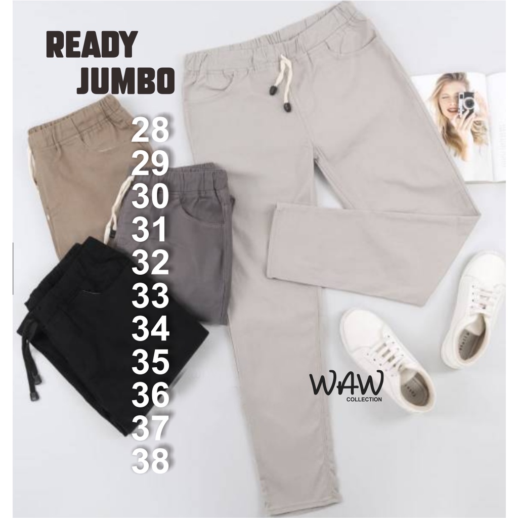 LEGGING COMBADE CELANA BAGGY PANT WANITA SIZE 28-38