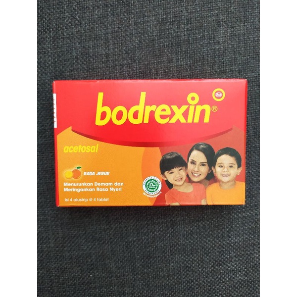 BODREXIN TABLET KUNYAH - Obat Demam Pusing Sakit Kepala Nyeri