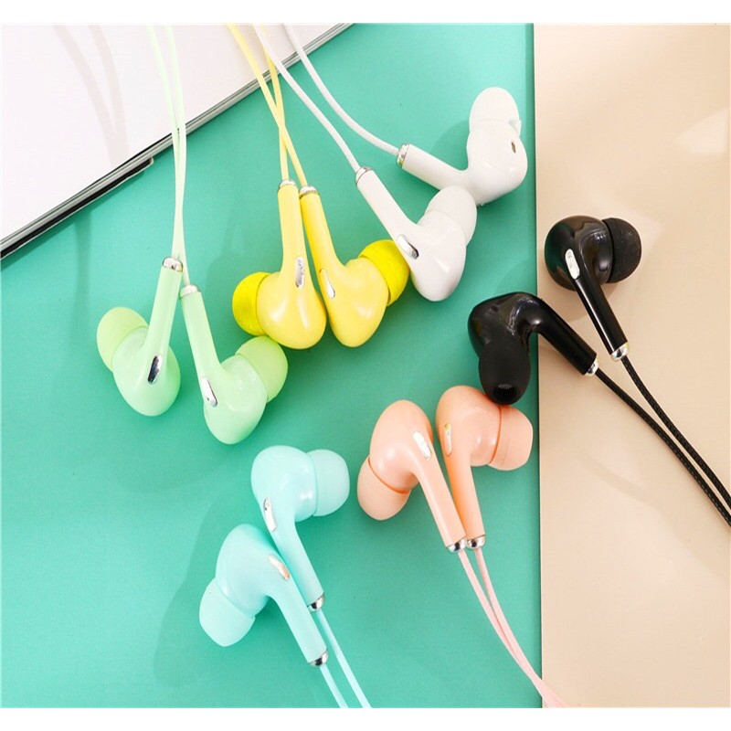Headset Earphone Candy Macaron all Smartphone