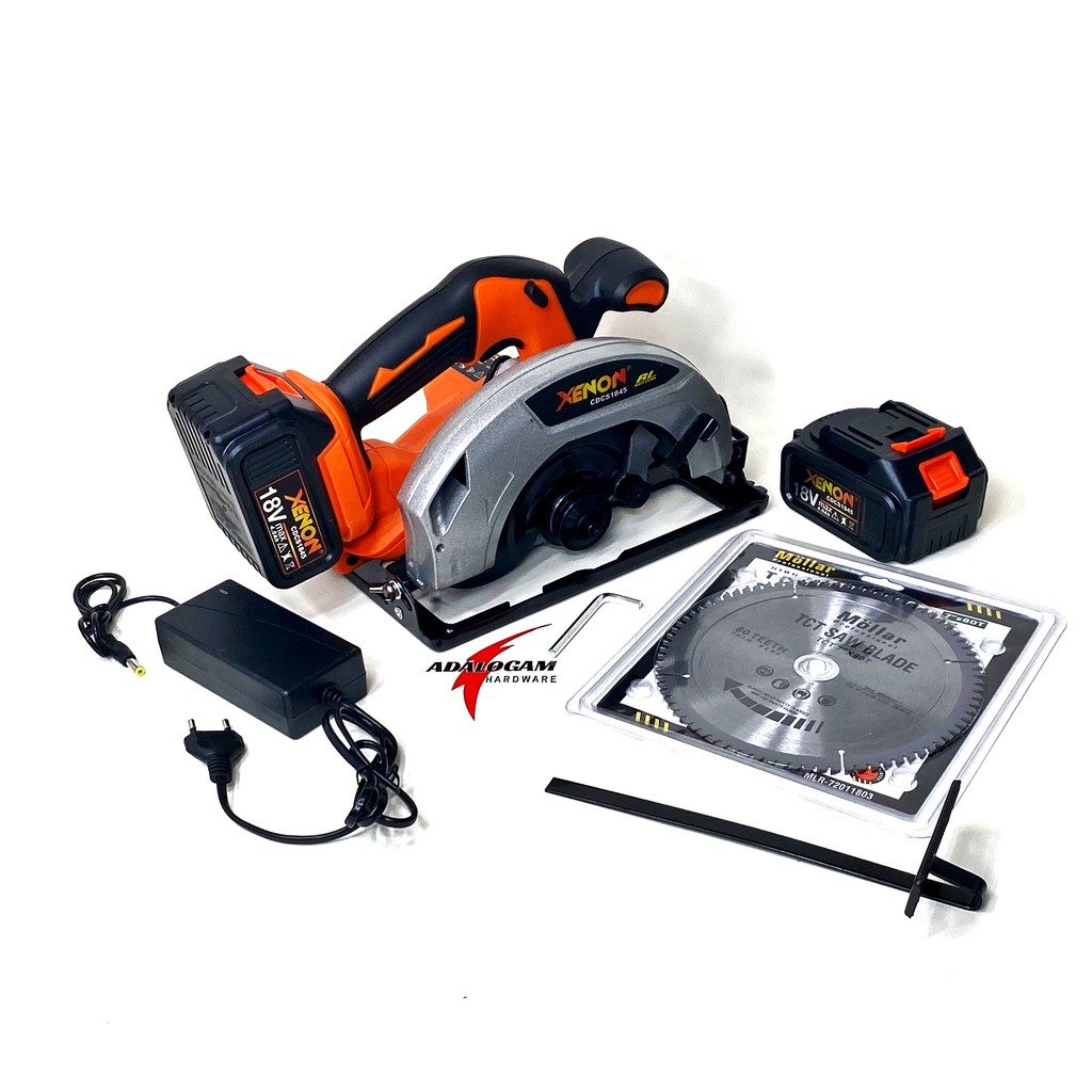 XENON CDCS1845 Circular Saw Cordless Baterai Mesin Potong Kayu 7 Inch