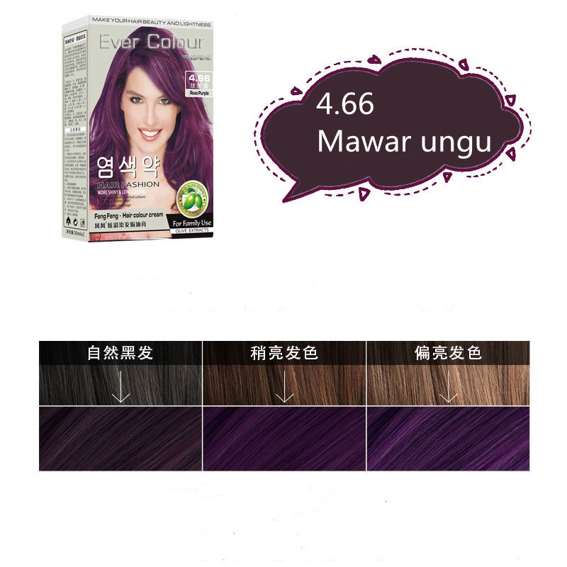 (COD) 60ML warna pewarna rambut pewarna rambut permanen