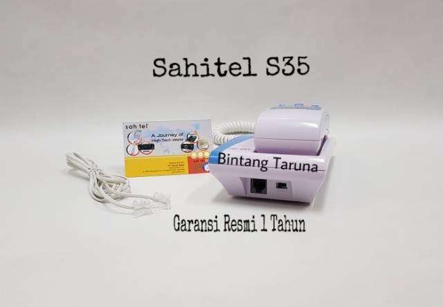 Telepon Kabel Sahitel S35 Cable Phone Sahitel S-35 (Putih Biru)