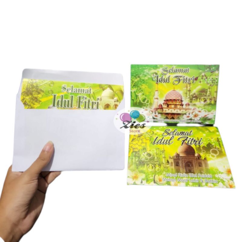 

kartu ucapan parcel hempers lebaran idul fitri L