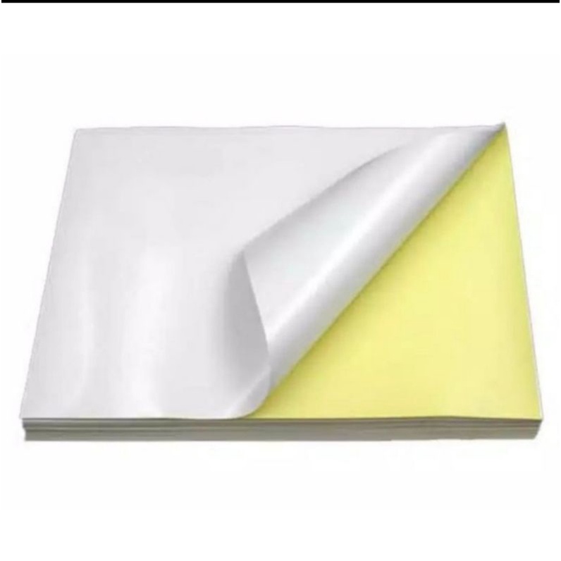 

Kertas stiker HVS bontax glossy A4 isi 20 pcs