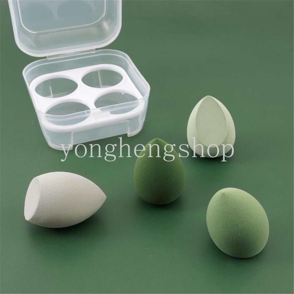 4pcs / set Spons Beauty Blender Bentuk Telur Untuk Makeup